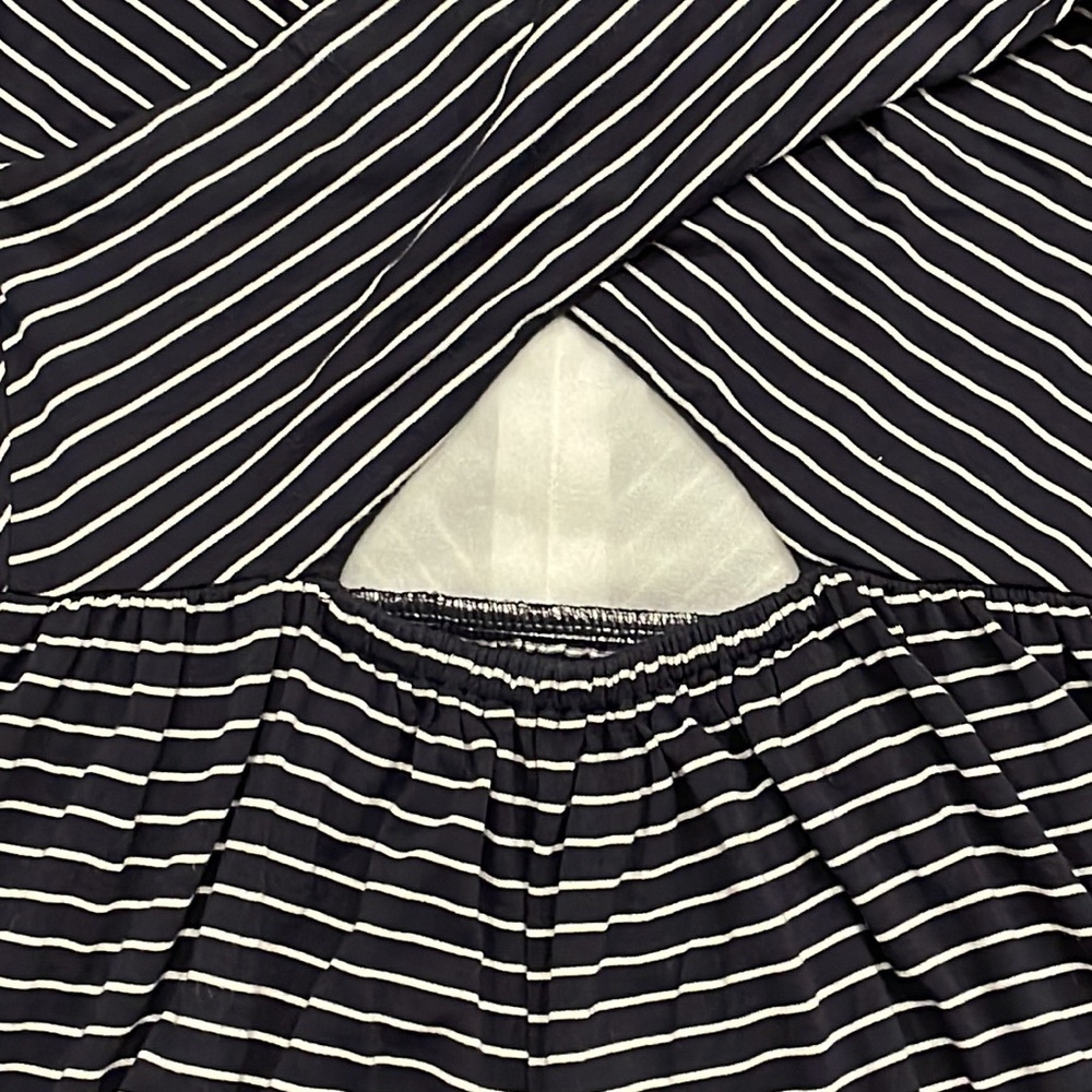 LOFT Petite Navy and White Striped Tank Dress - Size XSP - Picture 6 of 8